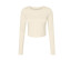 WOMEN'S MICRO RIB LONG SLEEVE BABY TEE